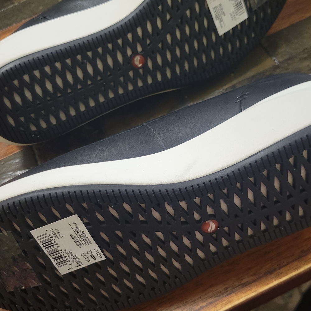 Clark's Black and White Sneakers
